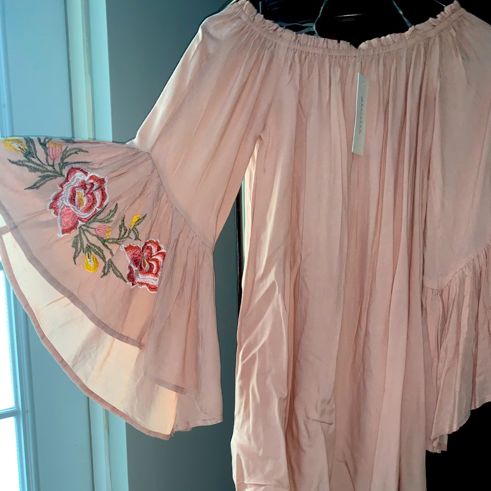 NWT. Cute Boho Dress. Pink. Perfect for Easter!!